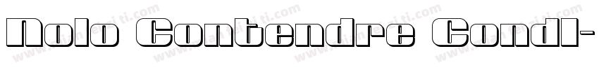 Nolo Contendre CondI字体转换